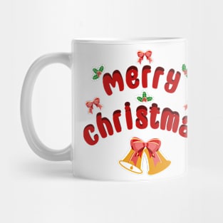 Merry Christmas festive text Mug